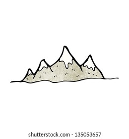 Cartoon Mountain Range