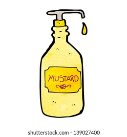 Cartoon Mustard Bottle