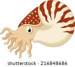 Cartoon nautilus