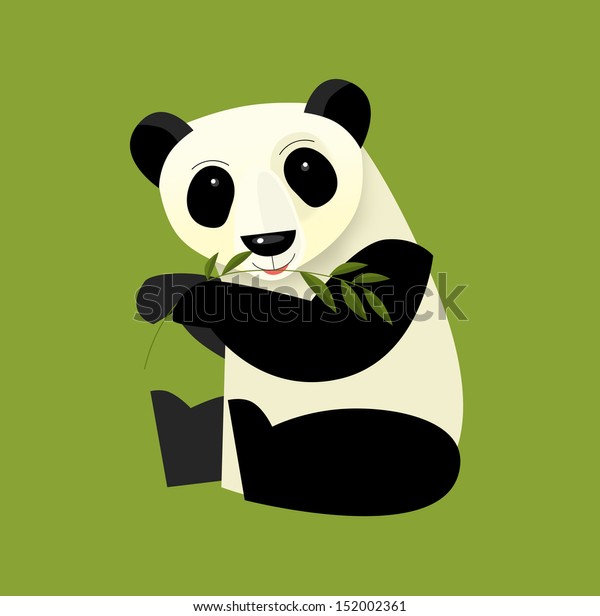 Cartoon Panda Illustrator Children Stock Illustration