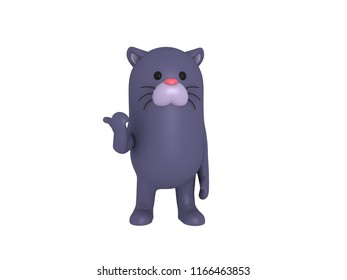 Cute Cat Pointing Cartoon Vector Icon Stock Vector (Royalty Free ...