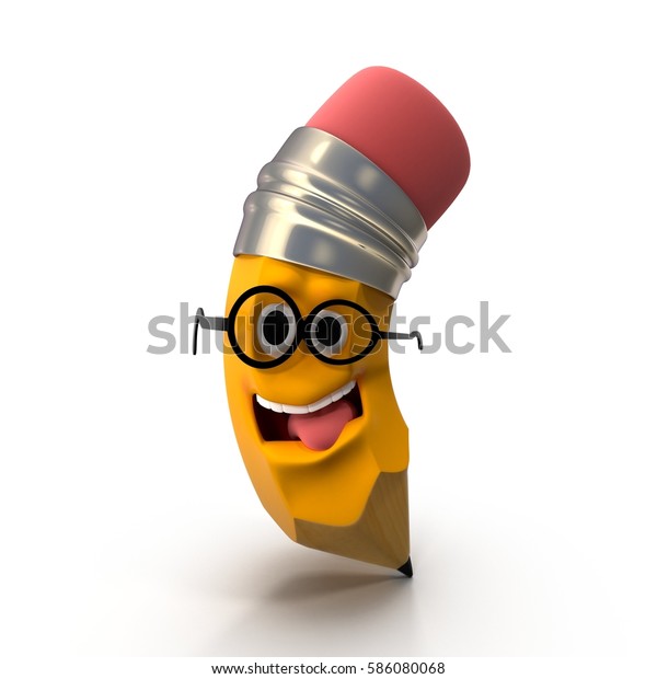 Cartoon Pencil Character 3d Illustration Includes Stock Illustration Cartoon Pencil Character 3d Illustration Includes Stock Illustration