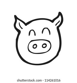 Similar Images, Stock Photos & Vectors of cartoon pig face - 114261016