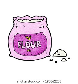 Cartoon Pink Bag Flour Stock Illustration 198862283 | Shutterstock