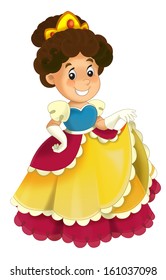 Cartoon Princess Illustration Children Stock Illustration 161037098 