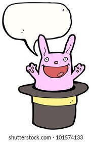 cartoon rabbit in top hat