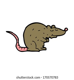 Cartoon Black Rat Stock Vector (Royalty Free) 197986109