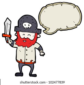 Similar Images, Stock Photos & Vectors of cartoon red beard pirate