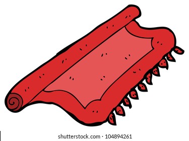 Rolled Rug Cartoon Stock Vector (Royalty Free) 66552451