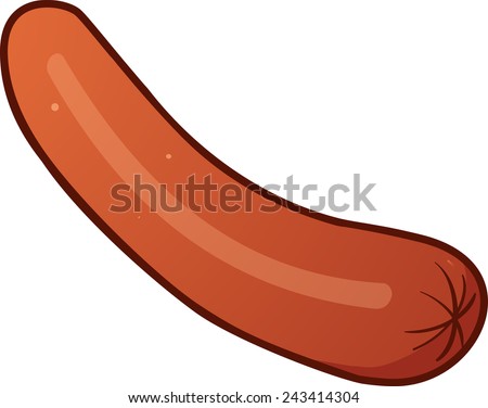 Cartoon Sausage Stock Illustration 243414304 - Shutterstock