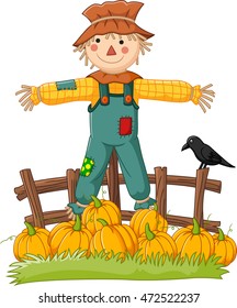 Cartoon Scarecrow Character