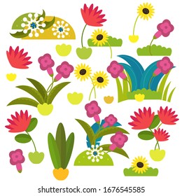Cartoon Flowers Images, Stock Photos & Vectors | Shutterstock