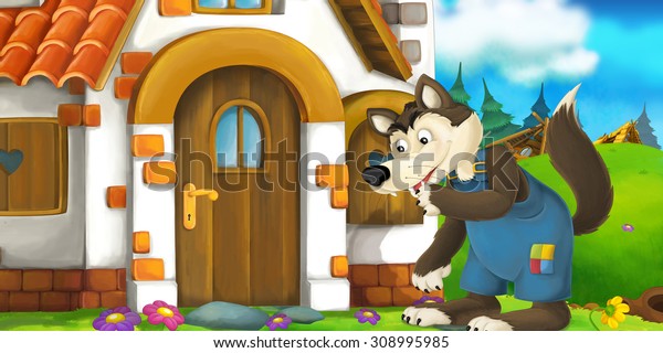 Cartoon Scene Illustration Children Stock Illustration 308995985