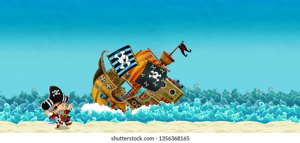 Sinking Ship Cartoon Images Stock Photos Vectors