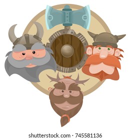 The Three Vikings by Adam Auerbach