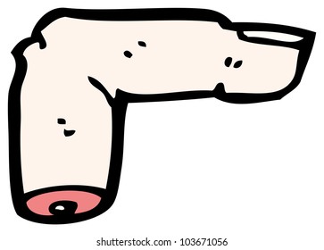 Cartoon Severed Finger Stock Illustration 103671056 | Shutterstock