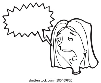 Cartoon Shocked Woman Stock Illustration 105489920 | Shutterstock