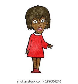 Cartoon Shocked Woman Stock Illustration 199004246