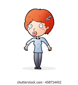Cartoon Shocked Woman Stock Illustration 458714452 | Shutterstock