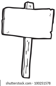 Cartoon Sign Post