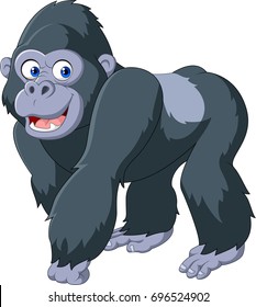 Cartoon silverback gorilla
