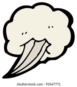 Cartoon Smoke Cloud Raster Version Stock Illustration 93547771 ...