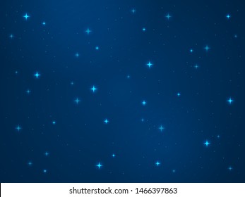 Cartoon Space Background Stars Cosmos Night Stock Illustration ...