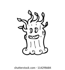 cartoon spooky tree