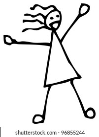 Stick Woman Images, Stock Photos & Vectors | Shutterstock