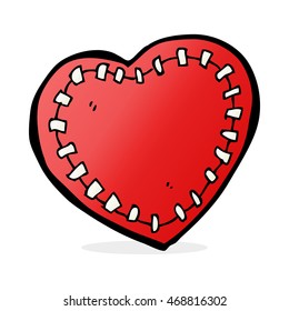 Cartoon Stitched Heart Stock Vector (Royalty Free) 171127100