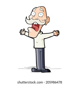 Cartoon Stressed Old Man Stock Illustration 205986478 | Shutterstock