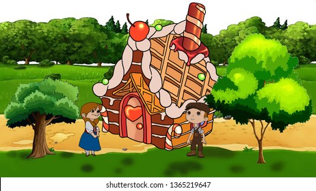 267 Hansel and gretel fairy tale Images, Stock Photos & Vectors ...