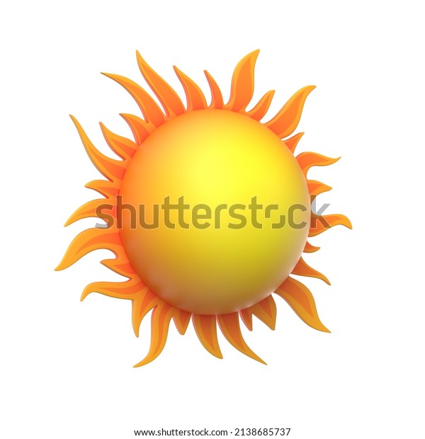 Cartoon Sun 3d Model Render Stock Illustration 2138685737 Shutterstock