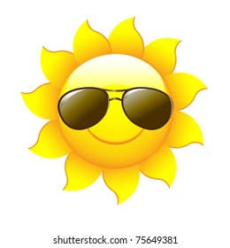 Cartoon Sun Characters Isolated On White Stock Illustration 75649381 ...