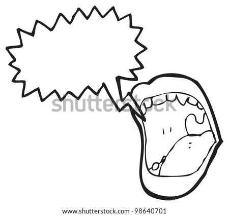 Cartoon Talking Mouth Stock Illustration 98640701 - Shutterstock
