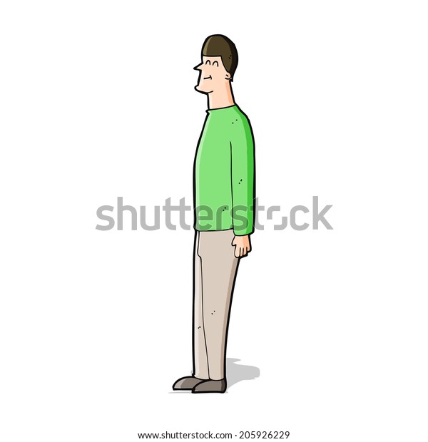 Cartoon Tall Man Stock Illustration 205926229