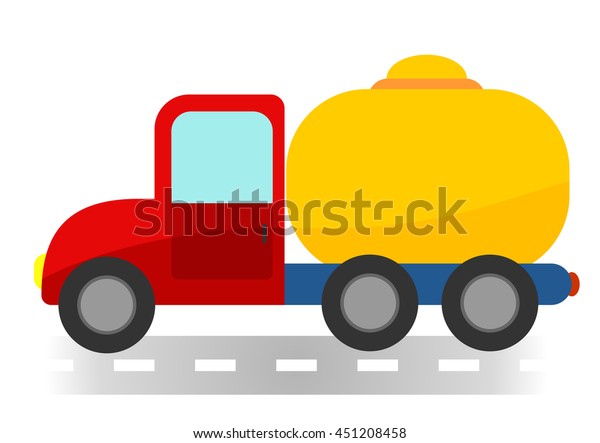 Cartoon tank car on\
white background\
isolated