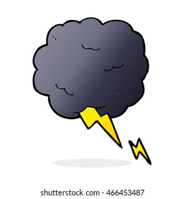 Cartoon Thundercloud Symbol Stock Illustration 466453487 | Shutterstock