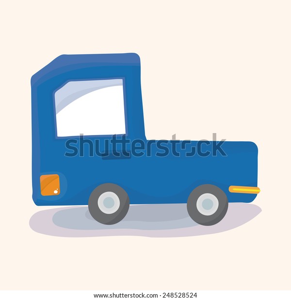cartoon transportation truck \
