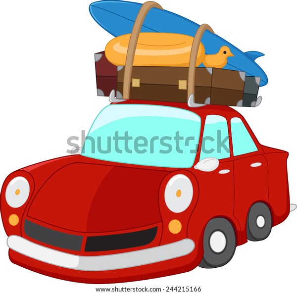 cartoon Travel car\
