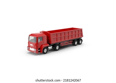 Cartoon Truck Red 3d Illustration