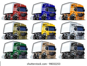 Cartoon trucks set. Vector version see in my portfolio