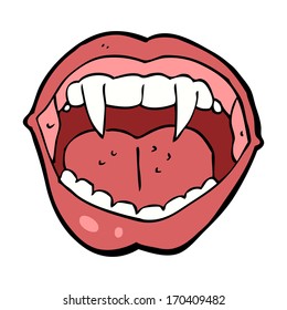 Cartoon Vampire Mouth Stock Vector (Royalty Free) 171099002 | Shutterstock