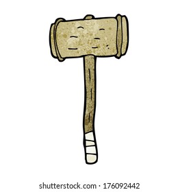 Cartoon Wooden Hammer Stock Illustration 176092442 | Shutterstock