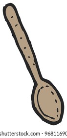 Cartoon Wooden Spoon Stock Illustration 96811690 | Shutterstock