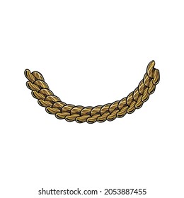 A Cartooned Cuban Link Gold Chain