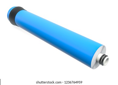 Cartridge Membrane For Water Filtration RO (reverse Osmosis), 3D Rendering Isolated On White Background