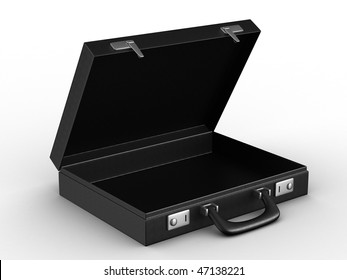 Case On White Background. Isolated  3D Image