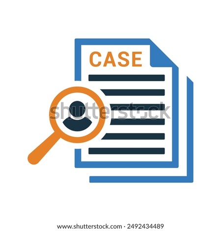 Case Study icon. design template vector illustration for graphic and web design or commercial purposes.