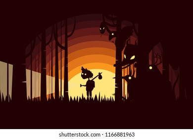 Case in the woods